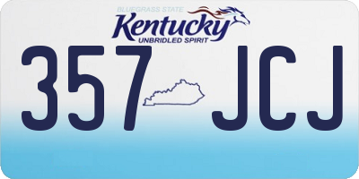 KY license plate 357JCJ