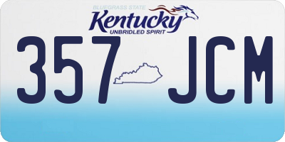 KY license plate 357JCM