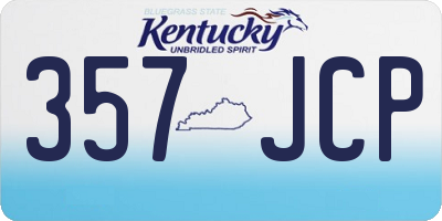 KY license plate 357JCP