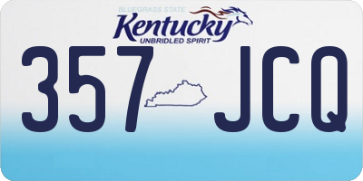 KY license plate 357JCQ