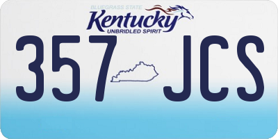 KY license plate 357JCS