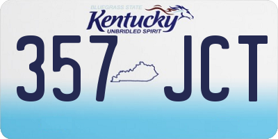 KY license plate 357JCT
