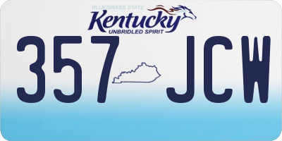 KY license plate 357JCW