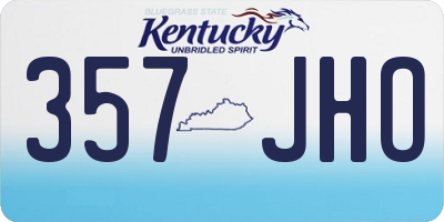 KY license plate 357JHO