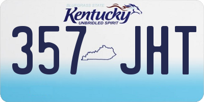 KY license plate 357JHT