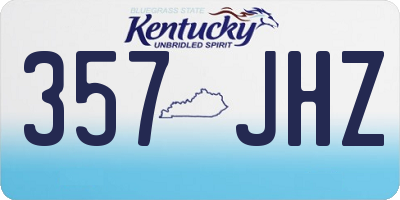 KY license plate 357JHZ