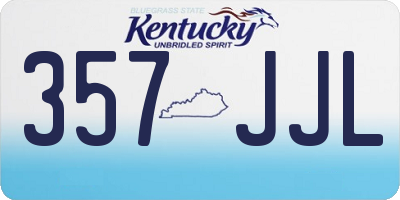 KY license plate 357JJL