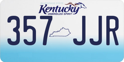 KY license plate 357JJR