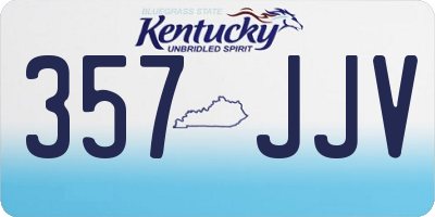 KY license plate 357JJV