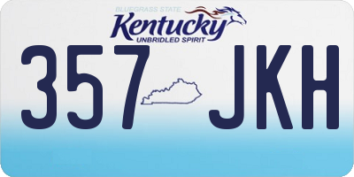 KY license plate 357JKH
