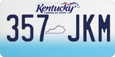 KY license plate 357JKM