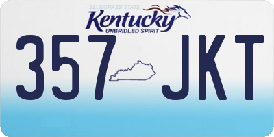 KY license plate 357JKT
