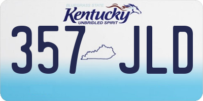 KY license plate 357JLD
