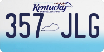 KY license plate 357JLG