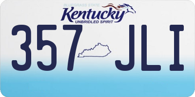 KY license plate 357JLI