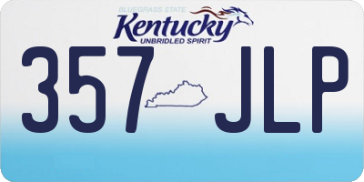 KY license plate 357JLP