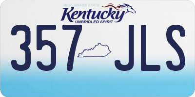 KY license plate 357JLS