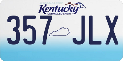 KY license plate 357JLX
