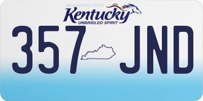 KY license plate 357JND