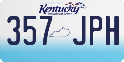 KY license plate 357JPH