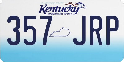 KY license plate 357JRP