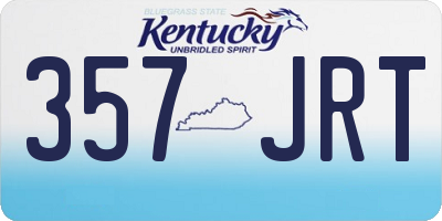 KY license plate 357JRT