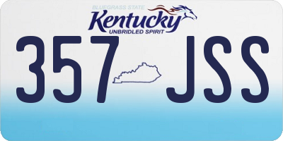 KY license plate 357JSS