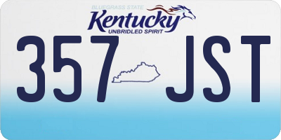 KY license plate 357JST