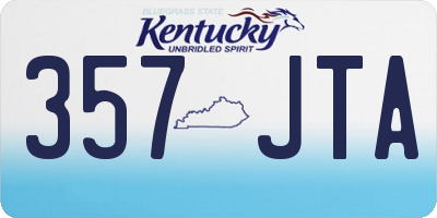 KY license plate 357JTA