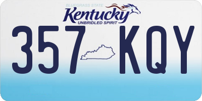 KY license plate 357KQY