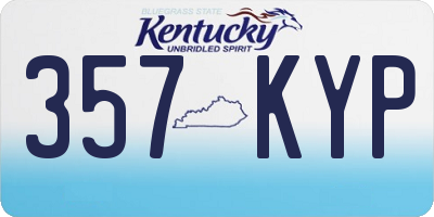 KY license plate 357KYP