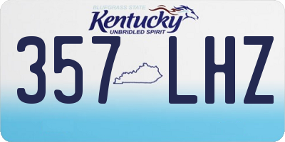 KY license plate 357LHZ