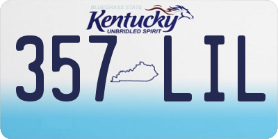KY license plate 357LIL