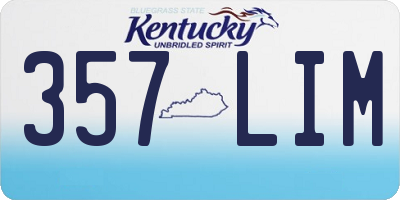 KY license plate 357LIM