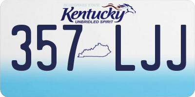 KY license plate 357LJJ
