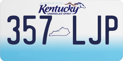 KY license plate 357LJP