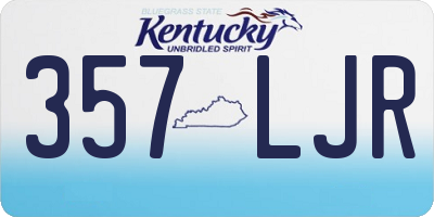 KY license plate 357LJR