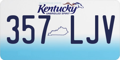 KY license plate 357LJV