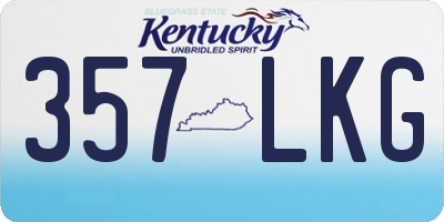 KY license plate 357LKG