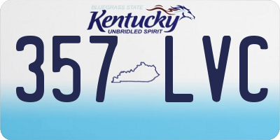 KY license plate 357LVC
