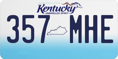 KY license plate 357MHE