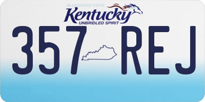 KY license plate 357REJ