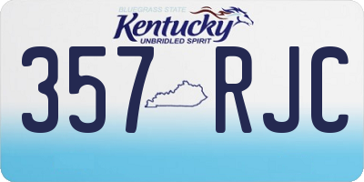 KY license plate 357RJC