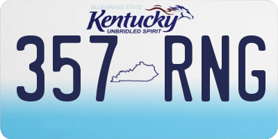 KY license plate 357RNG