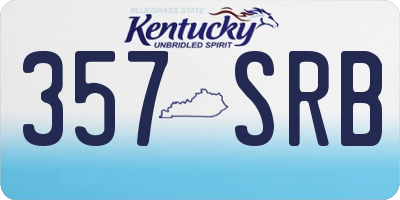 KY license plate 357SRB