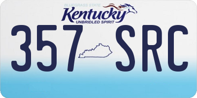KY license plate 357SRC