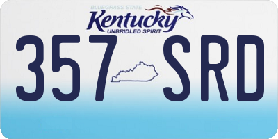 KY license plate 357SRD