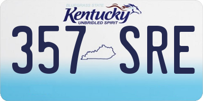 KY license plate 357SRE