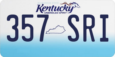 KY license plate 357SRI