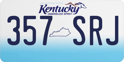 KY license plate 357SRJ